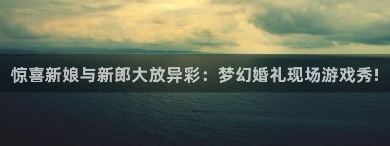 蓝冠娱乐登录：惊喜新娘与新郎大放异彩：梦幻婚礼现场游戏秀!