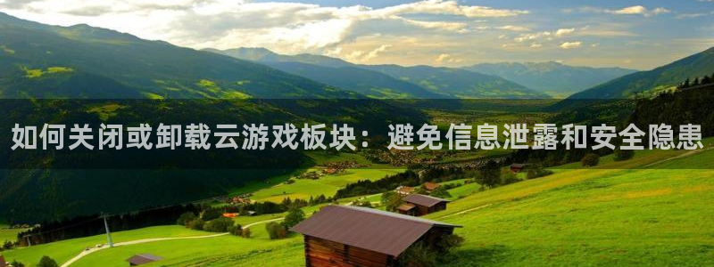 蓝冠娱乐平台负责人：如何关闭或卸载云游戏板块：避免信息泄露和