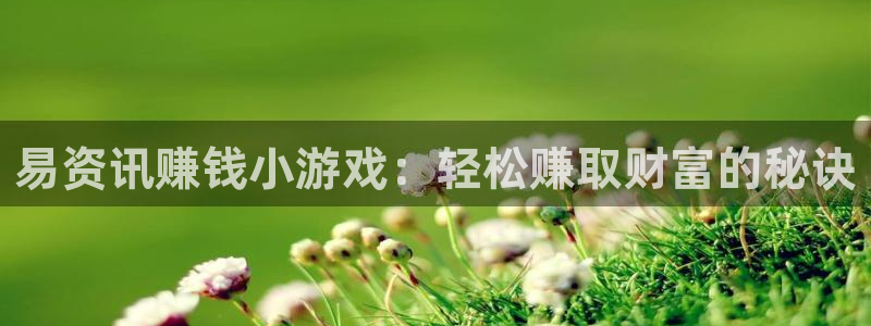 蓝冠娱乐2首页登录：易资讯赚钱小游戏：轻松赚取财富的秘诀