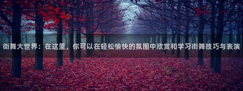 小九直播体育：街舞大世界：在这里，你可以在轻松愉快的氛围中欣赏和学习街舞技巧与表演